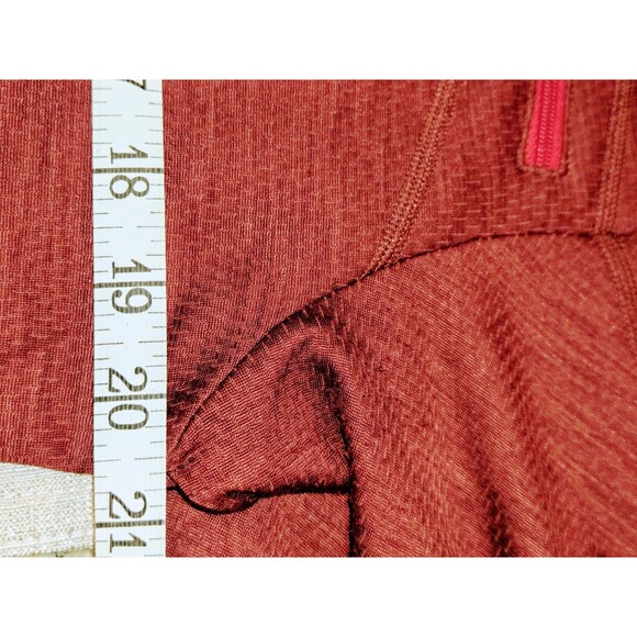 REI Men Sweater Heather Red 1/2 Zip Active Pullover Long Sleeve Sz Mens Medium - Picture 4 of 4